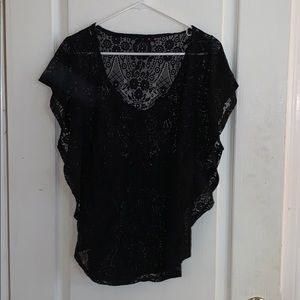 Medium black mesh shirt